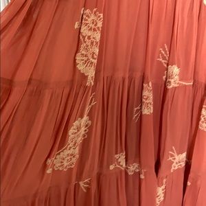 run away with me embroidered midi dress